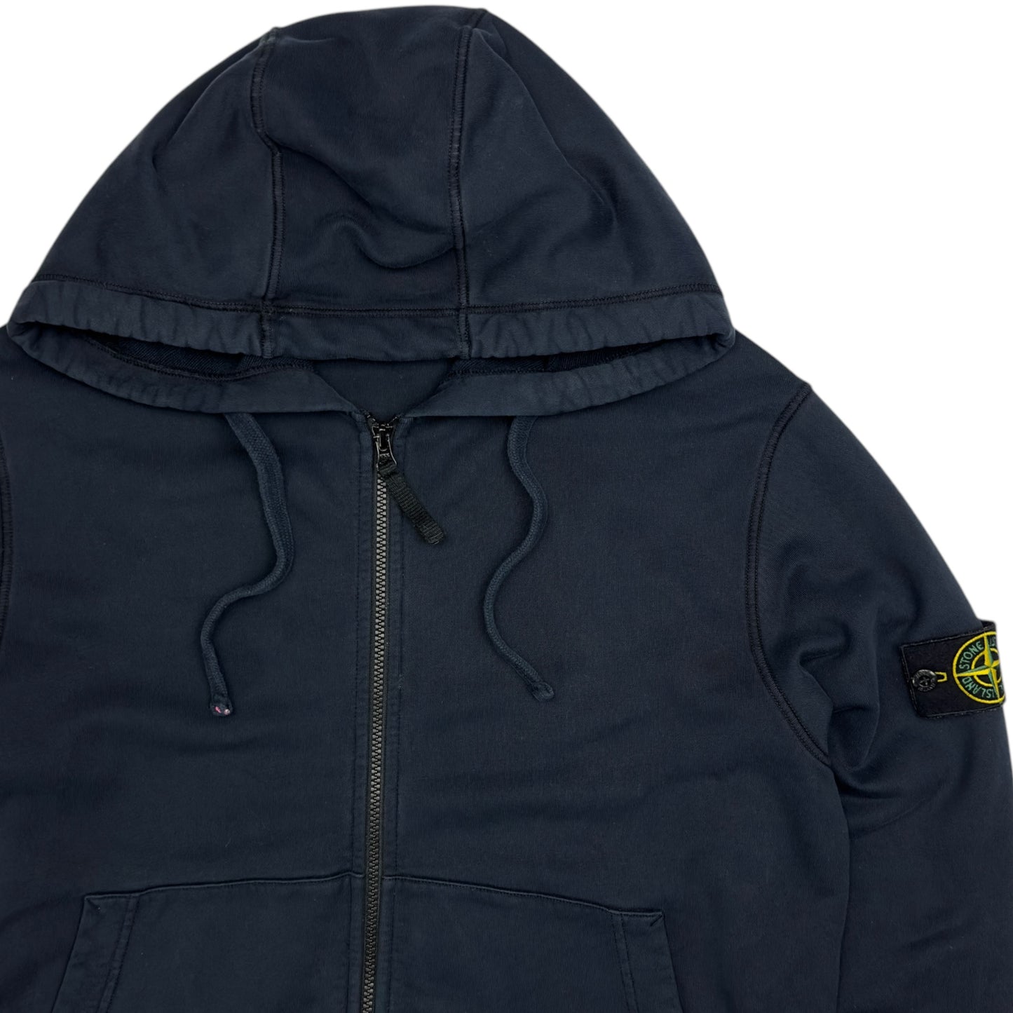 S/S 20 Stone Island Full Zip Hoodie - Navy