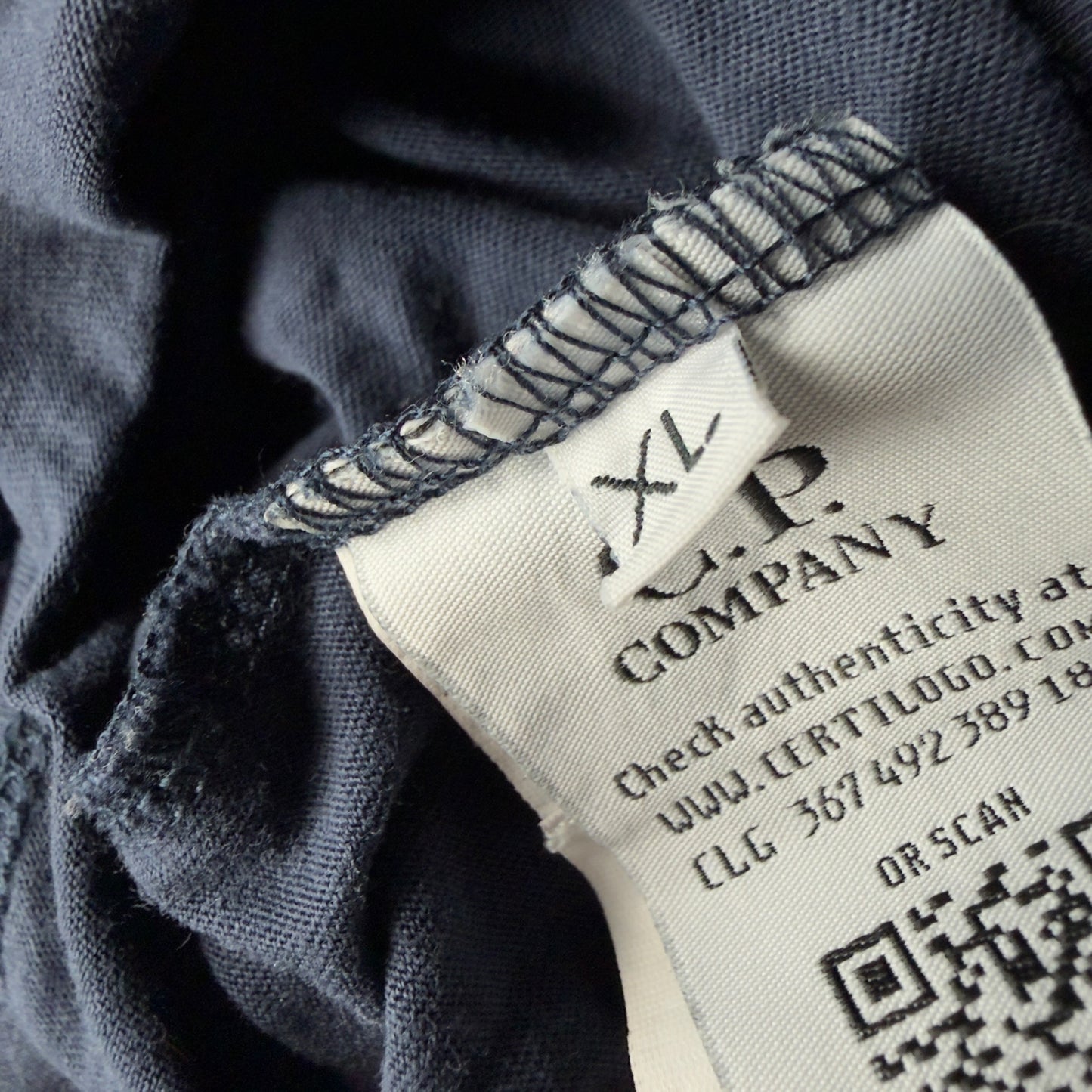 C.P. Company Big Stitch Logo T-Shirt - Navy