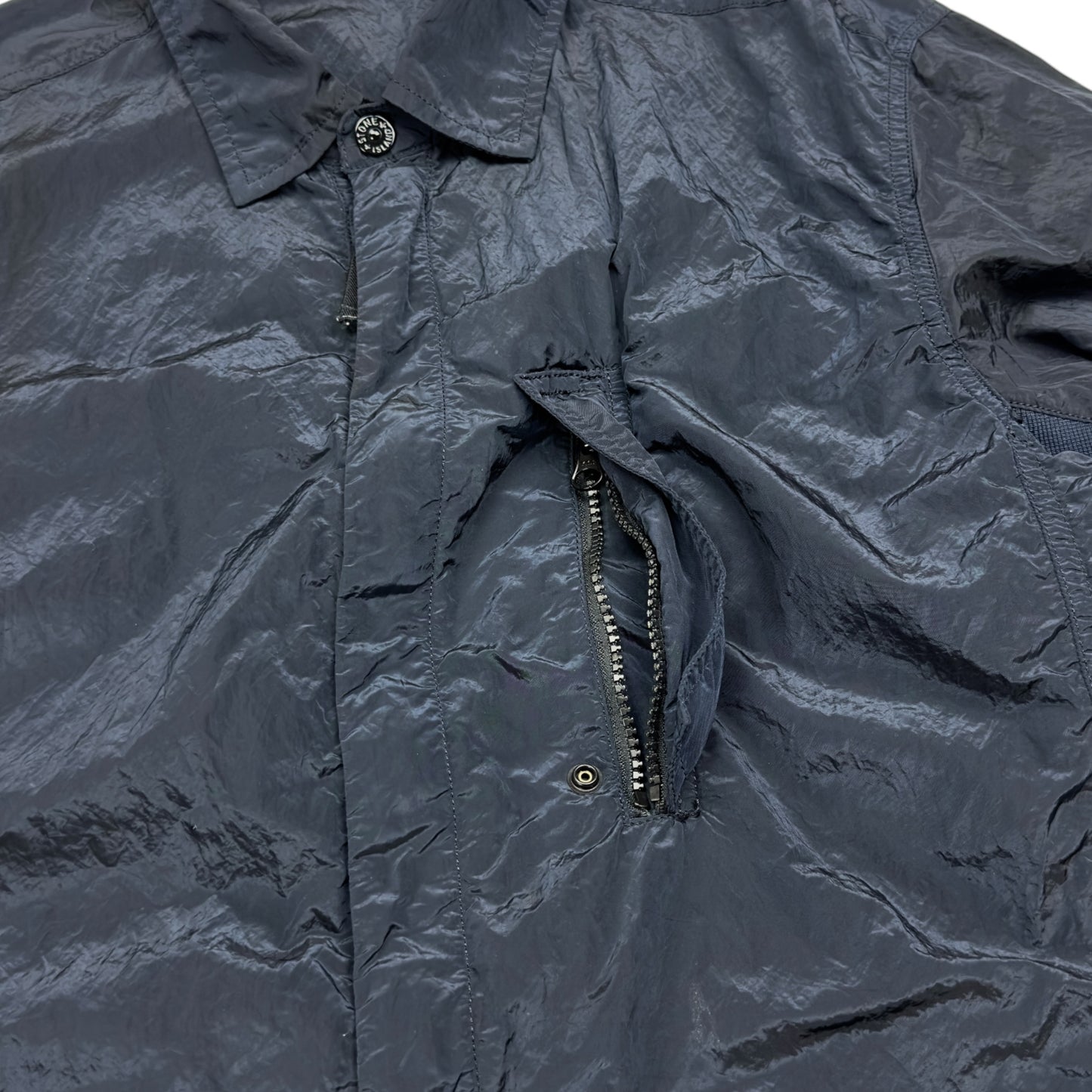 S/S 18 Stone Island Nylon Metal Overshirt - Navy