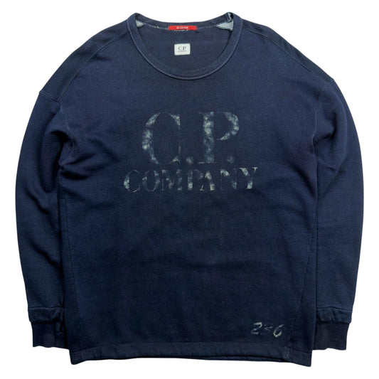 C.P. Company Hand Printed Sweater - Navy