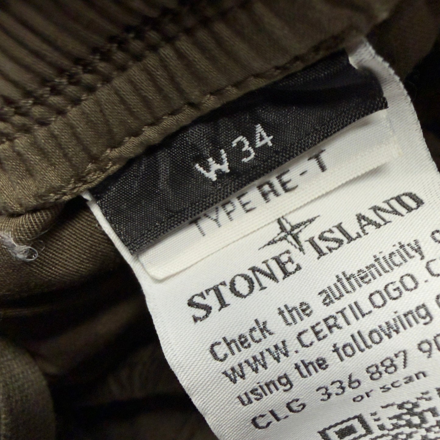 S/S 18 Stone Island Ghost Cargo Trousers 34 RE-T - Khaki