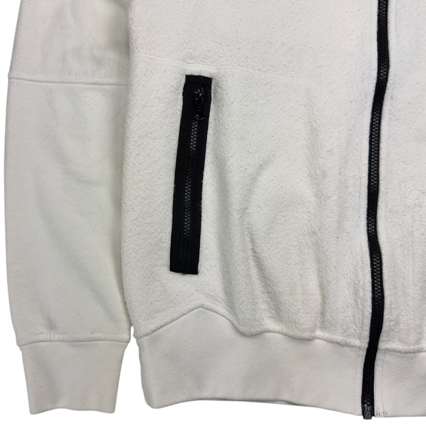 A/W 19 Stone Island Shadow Project Fleece Bomber Jacket - White