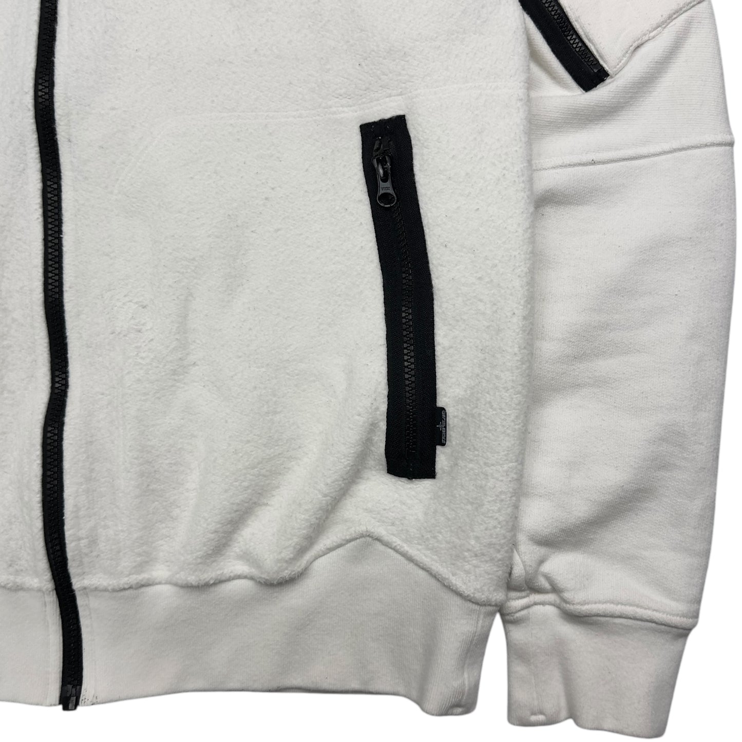 A/W 19 Stone Island Shadow Project Fleece Bomber Jacket - White