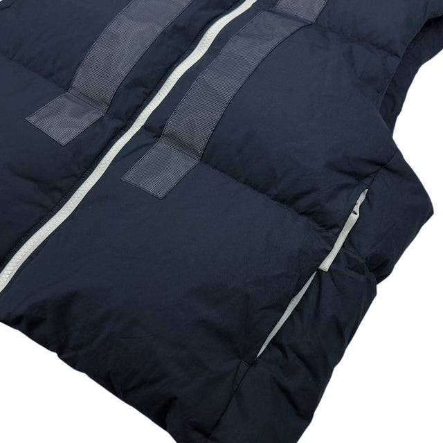 A/W 23 Stone Island Marina Rubber Wax Poplin Down Reflective Puffer Gilet