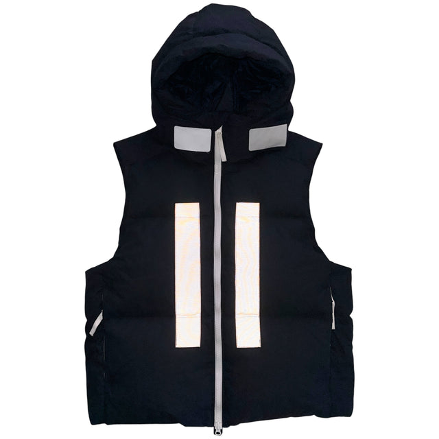 A/W 23 Stone Island Marina Rubber Wax Poplin Down Reflective Puffer Gilet