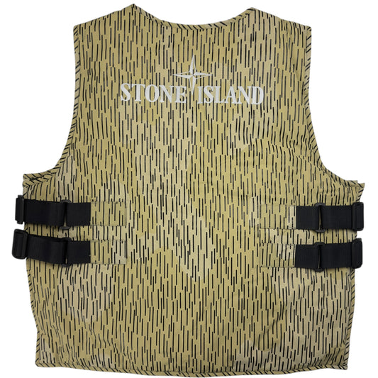 A/W 21 Stone Island Rain Camo Reflective Vest With Primaloft