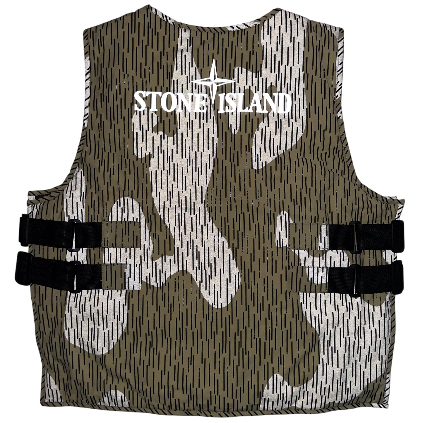 A/W 21 Stone Island Rain Camo Reflective Vest With Primaloft