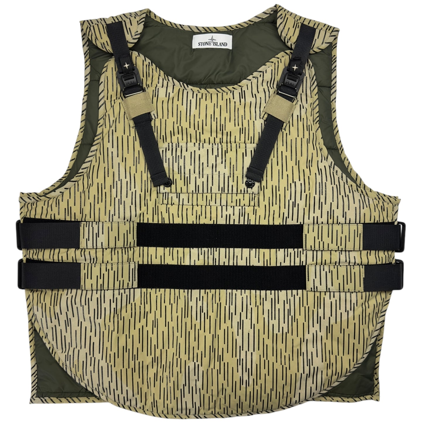 A/W 21 Stone Island Rain Camo Reflective Vest With Primaloft