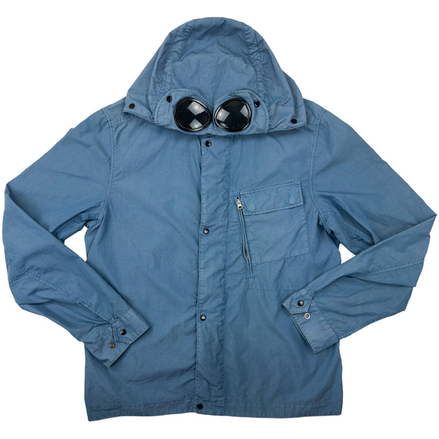 C.P. Company Garment Dyed 50 Fili Goggle Hooded Jacket