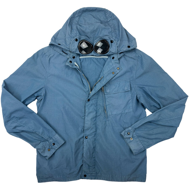 C.P. Company Garment Dyed 50 Fili Goggle Hooded Jacket