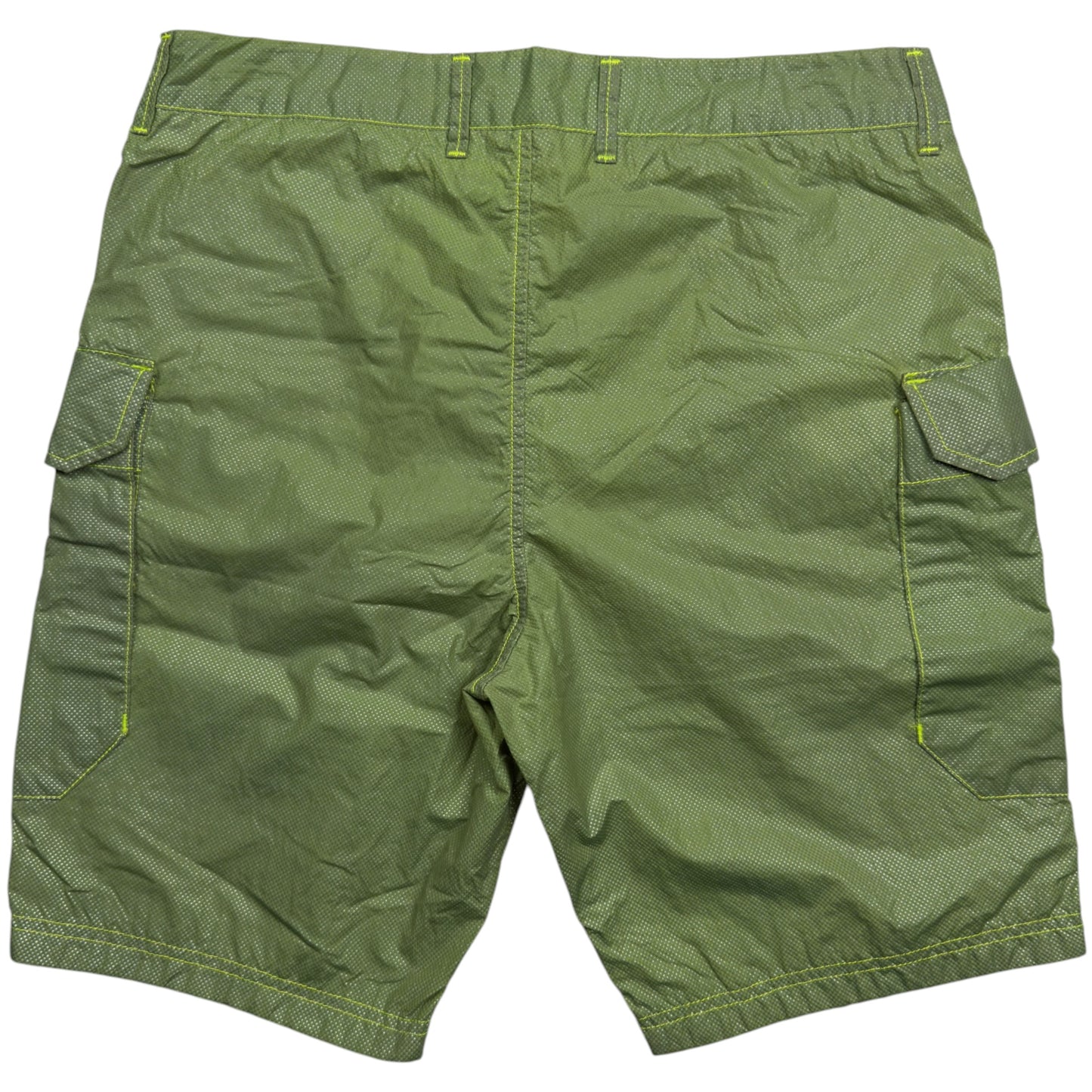 S/S 16 Stone Island Pixel Reflective Shorts - Green