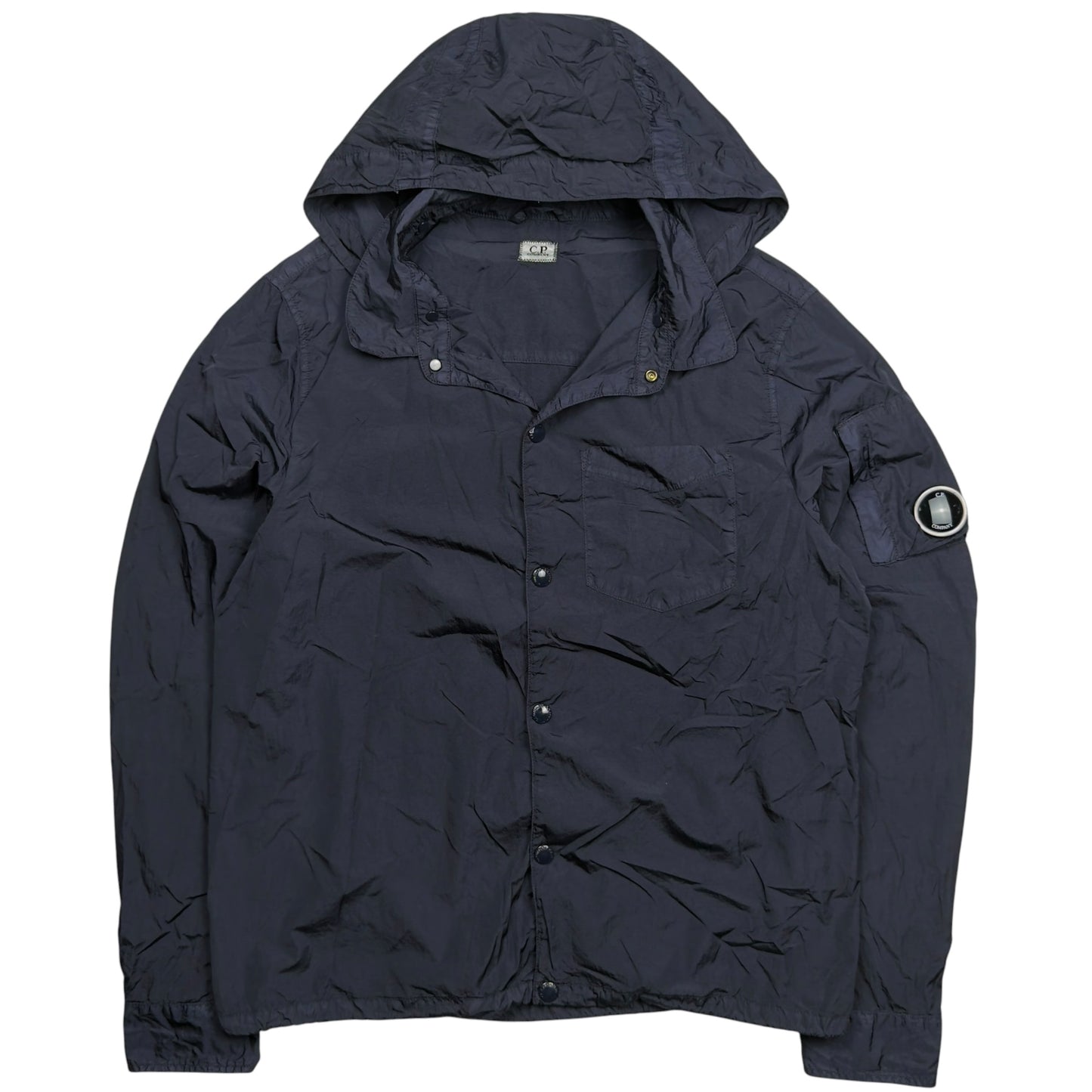 C.P. Company Chrome Hooded Overshirt - Navy