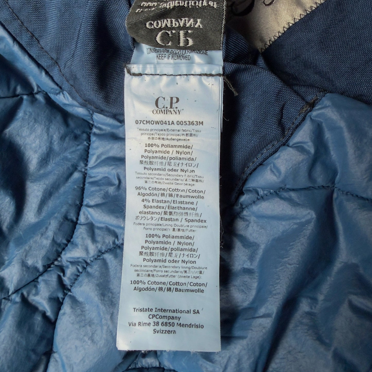 C.P. Company Quartz Goggle Jacket - Blue / Black