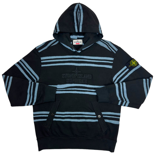 A/W 20 Stone Island X Supreme Striped Hoodie