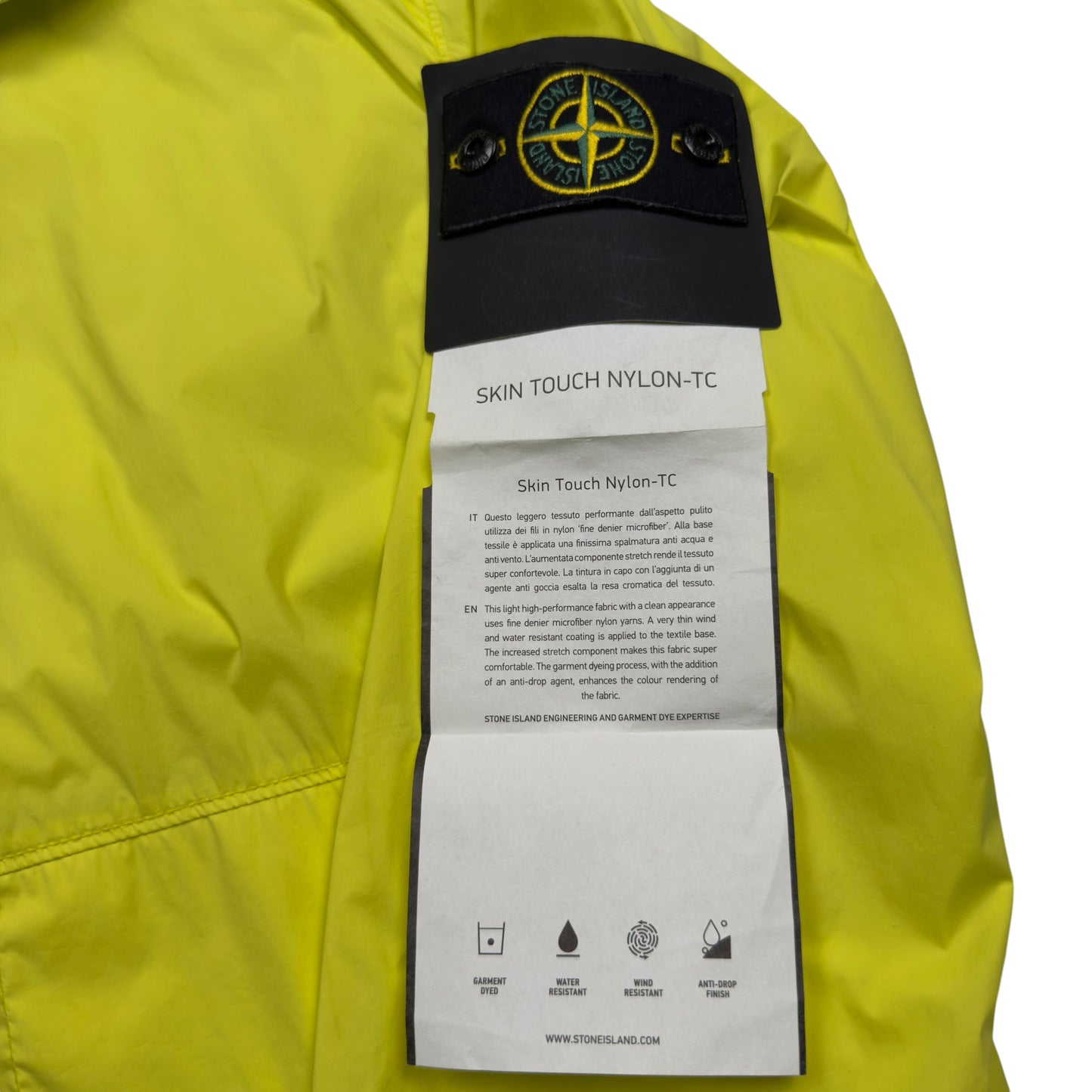 S/S 22 Stone Island Skin Touch Nylon-TC - Yellow