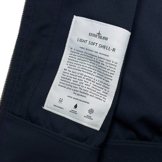 S/S 18 Stone Island Light Soft Shell - R - Navy