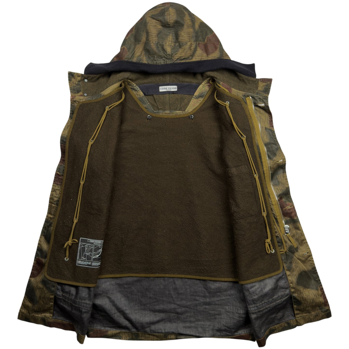 A/W 07 Stone Island Marsh Camo Raso Watro Parka Jacket