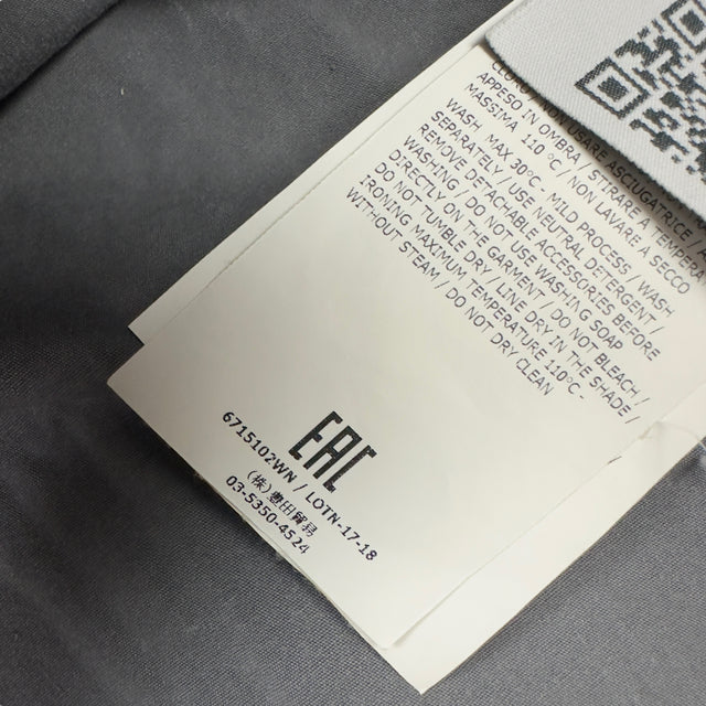 A/W 17 Stone Island Garment Dyed Cotton Overshirt Grey