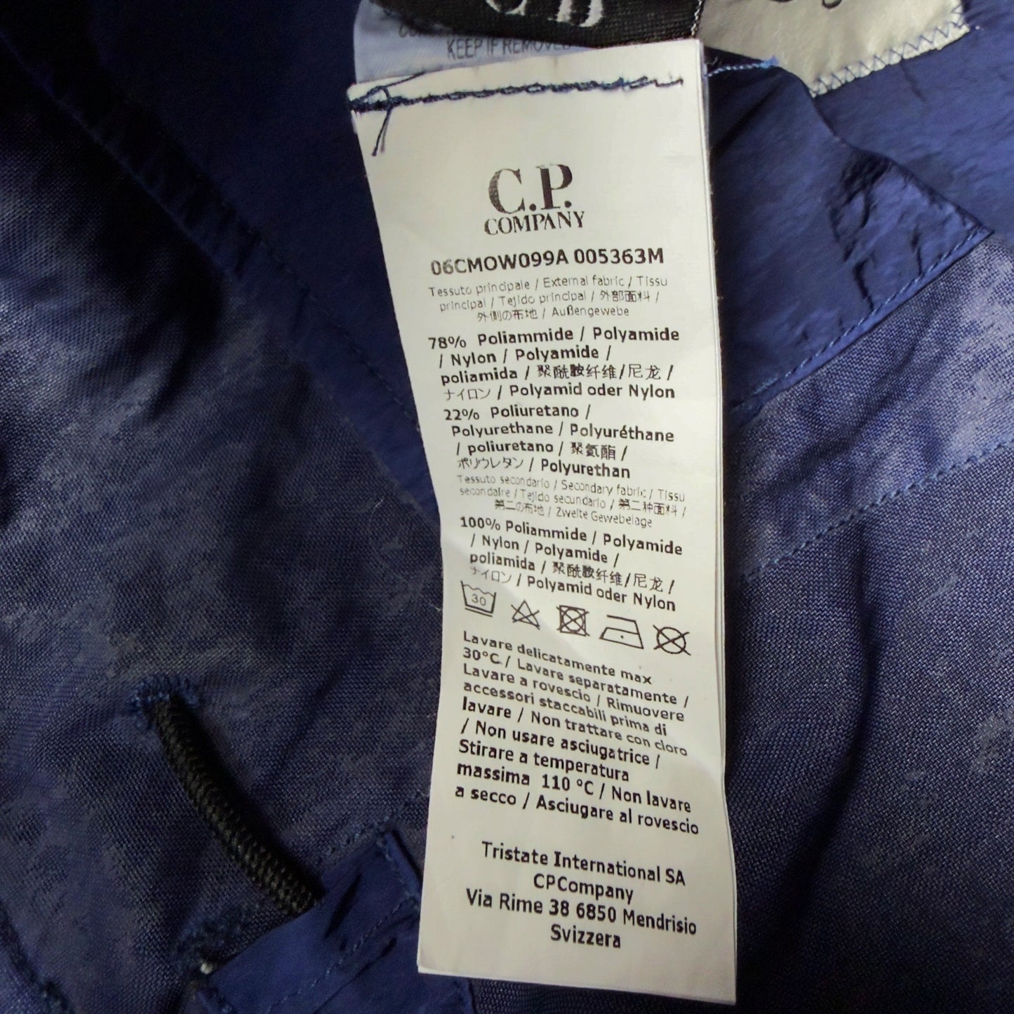 C.P. Company Quartz La Mille Goggle Jacket - Navy