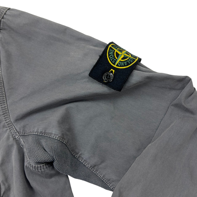A/W 17 Stone Island Garment Dyed Cotton Overshirt Grey