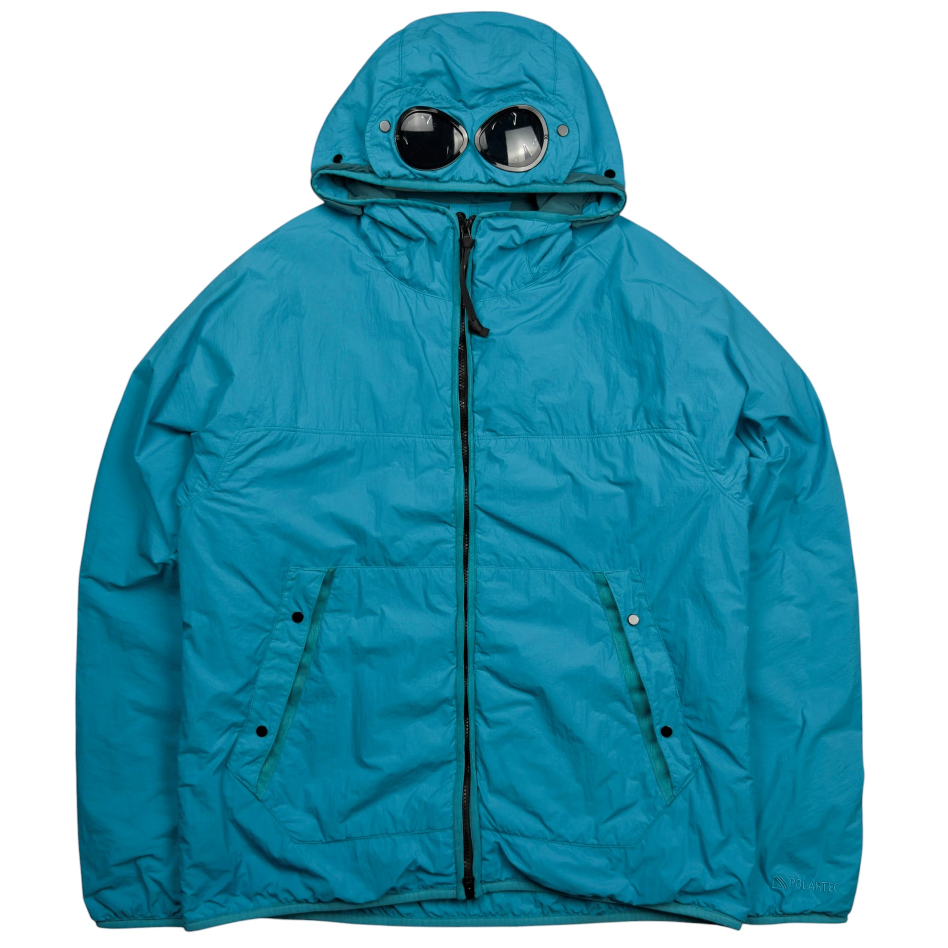 C.P. Company GDP Polartec Goggle Hooded Jacket - Blue