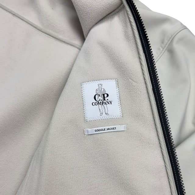 C.P. Company Soft Shell Goggle Jacket - Cream