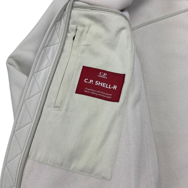 C.P. Company Soft Shell Goggle Jacket - Cream