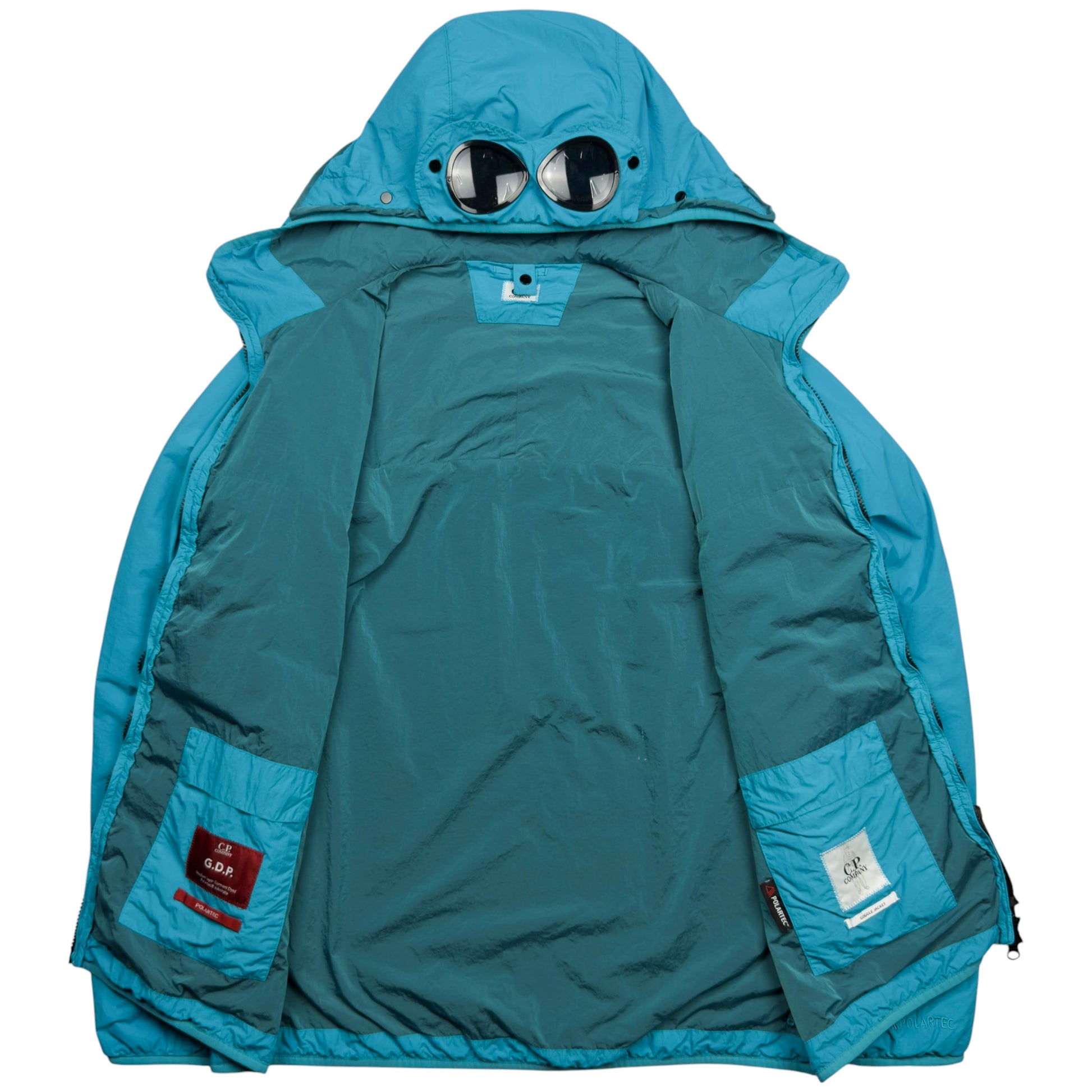 C.P. Company GDP Polartec Goggle Hooded Jacket - Blue
