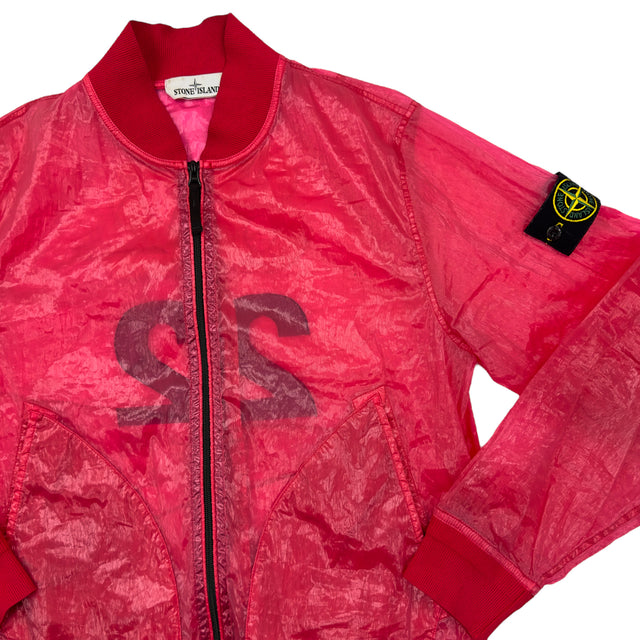 S/S 22 Stone Island Piattina 82/22 Garment Dyed Bomber Jacket