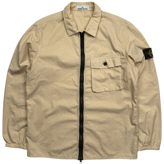 S/S 19 Stone Island Cotton Blend Overshirt - Beige