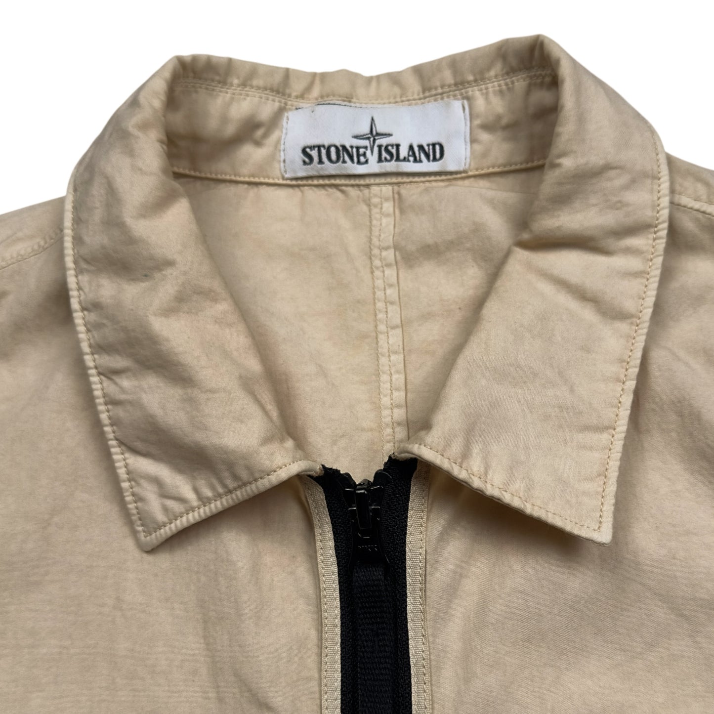 S/S 19 Stone Island Cotton Blend Overshirt - Beige