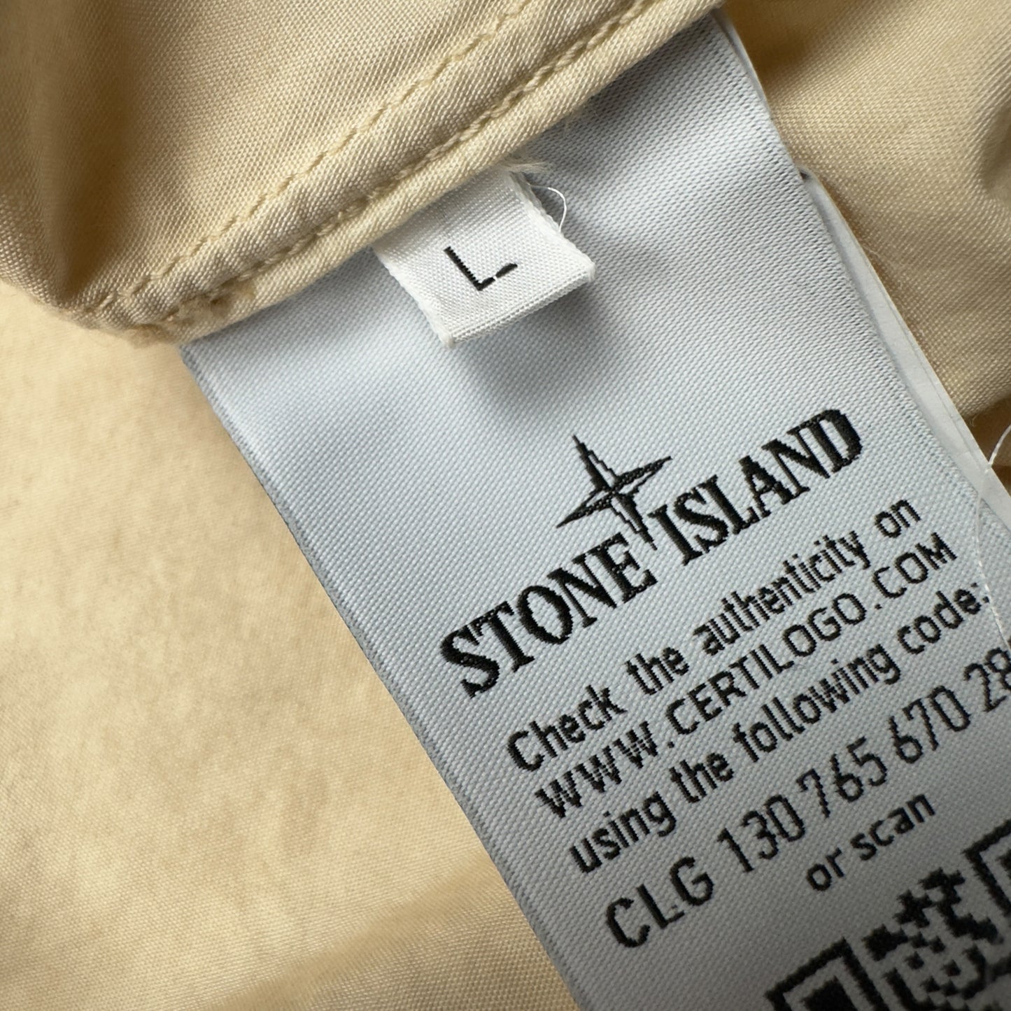 S/S 19 Stone Island Cotton Blend Overshirt - Beige