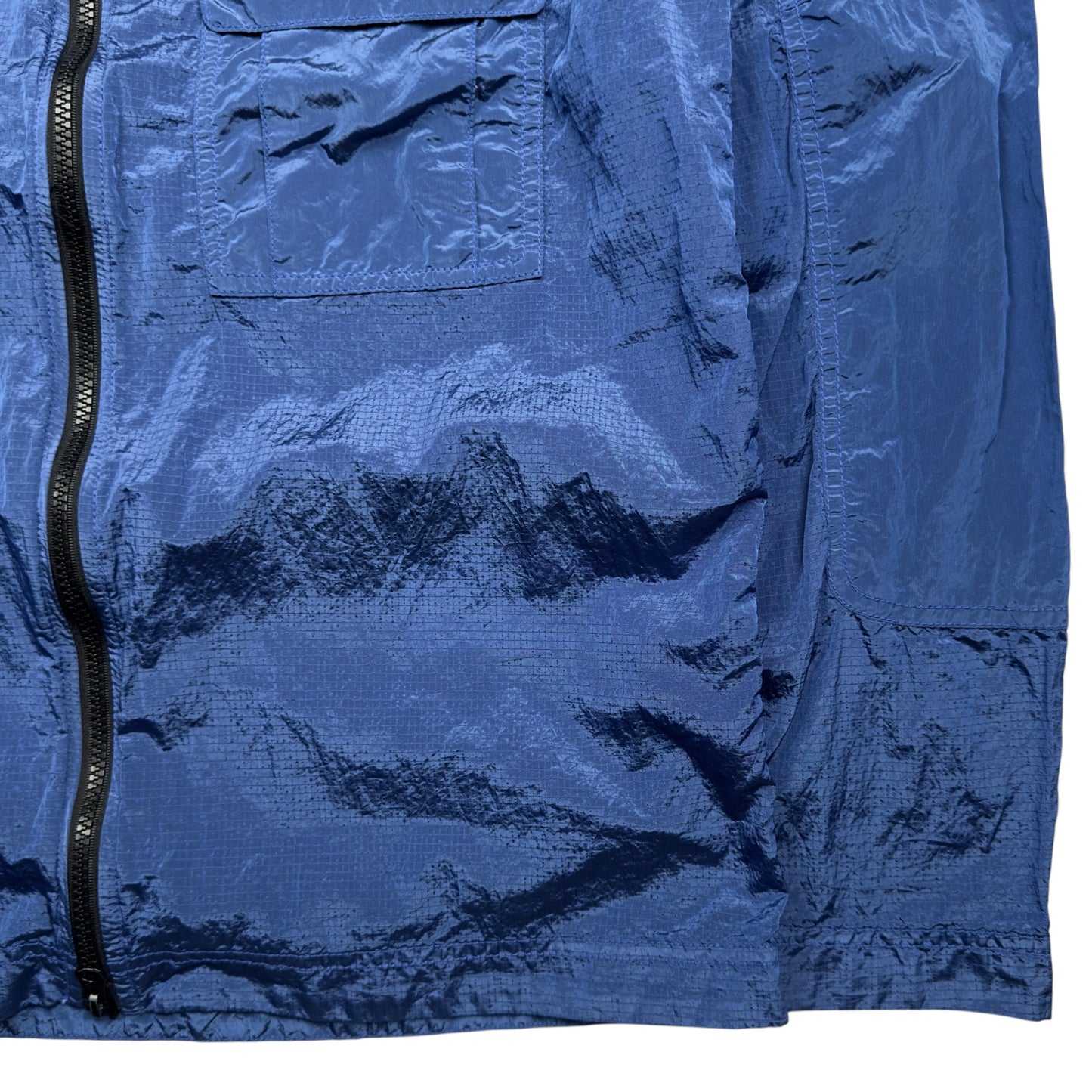 S/S 19 Stone Island Nylon Metal Ripstop Overshirt - Blue