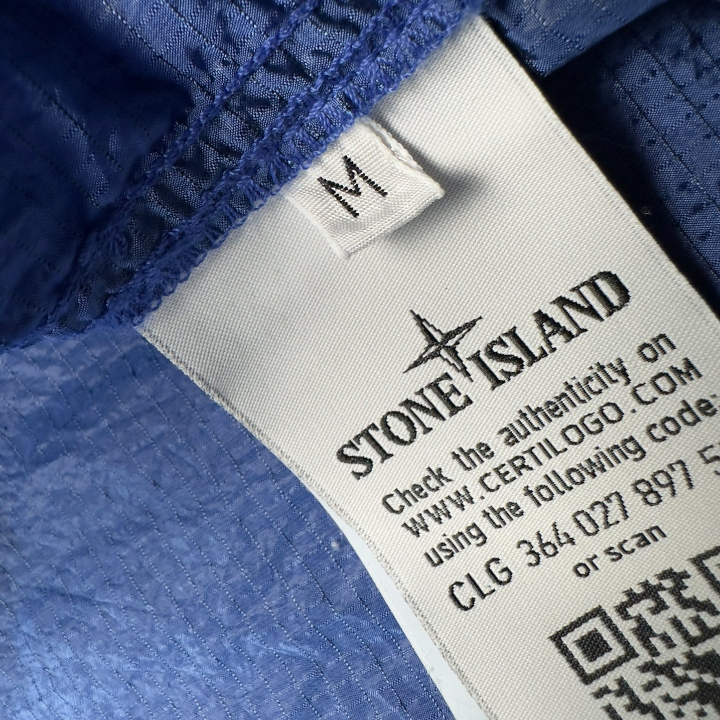 S/S 19 Stone Island Nylon Metal Ripstop Overshirt - Blue