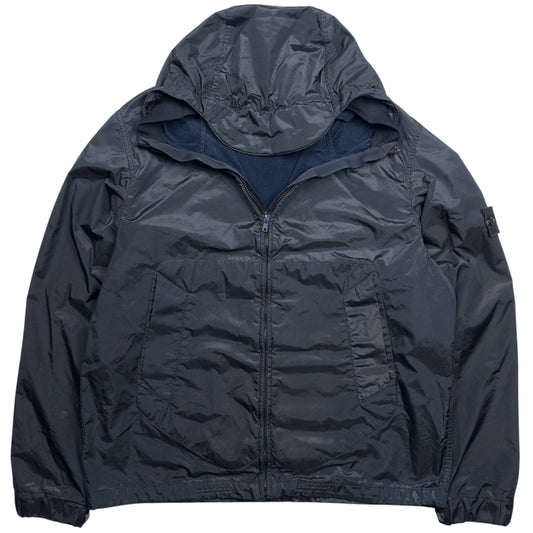 A/W 06 Stone Island Nylon Metal Flock Jacket - Navy