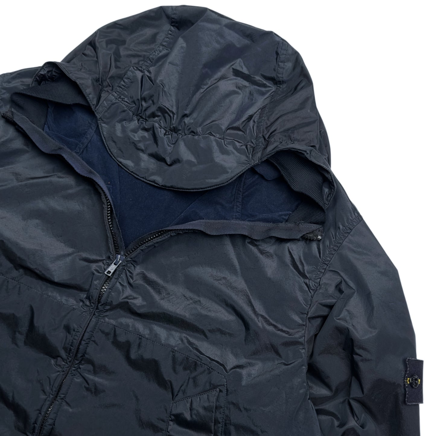 A/W 06 Stone Island Nylon Metal Flock Jacket - Navy
