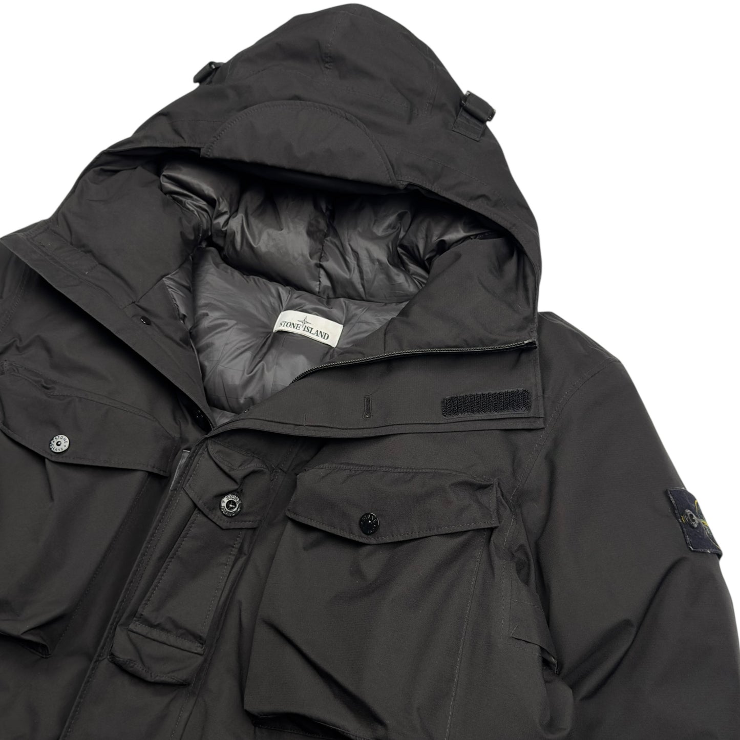 A/W 21 Stone Island Ripstop GORE-TEX Down Puffer Jacket - Black