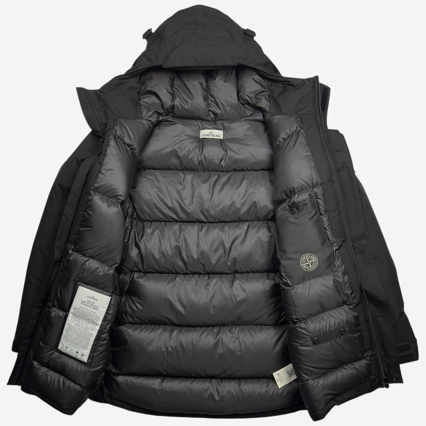 A/W 21 Stone Island Ripstop GORE-TEX Down Puffer Jacket - Black