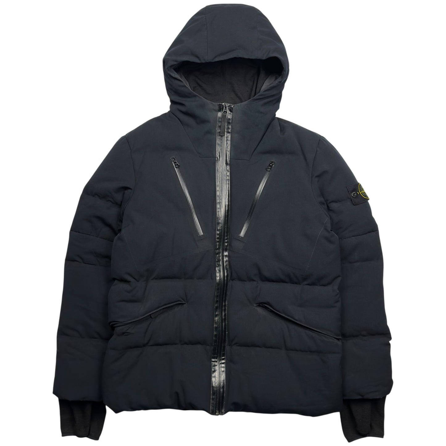 A/W 15 Stone Island Water Repellent Wool Down Puffer Balaclava Glove Jacket