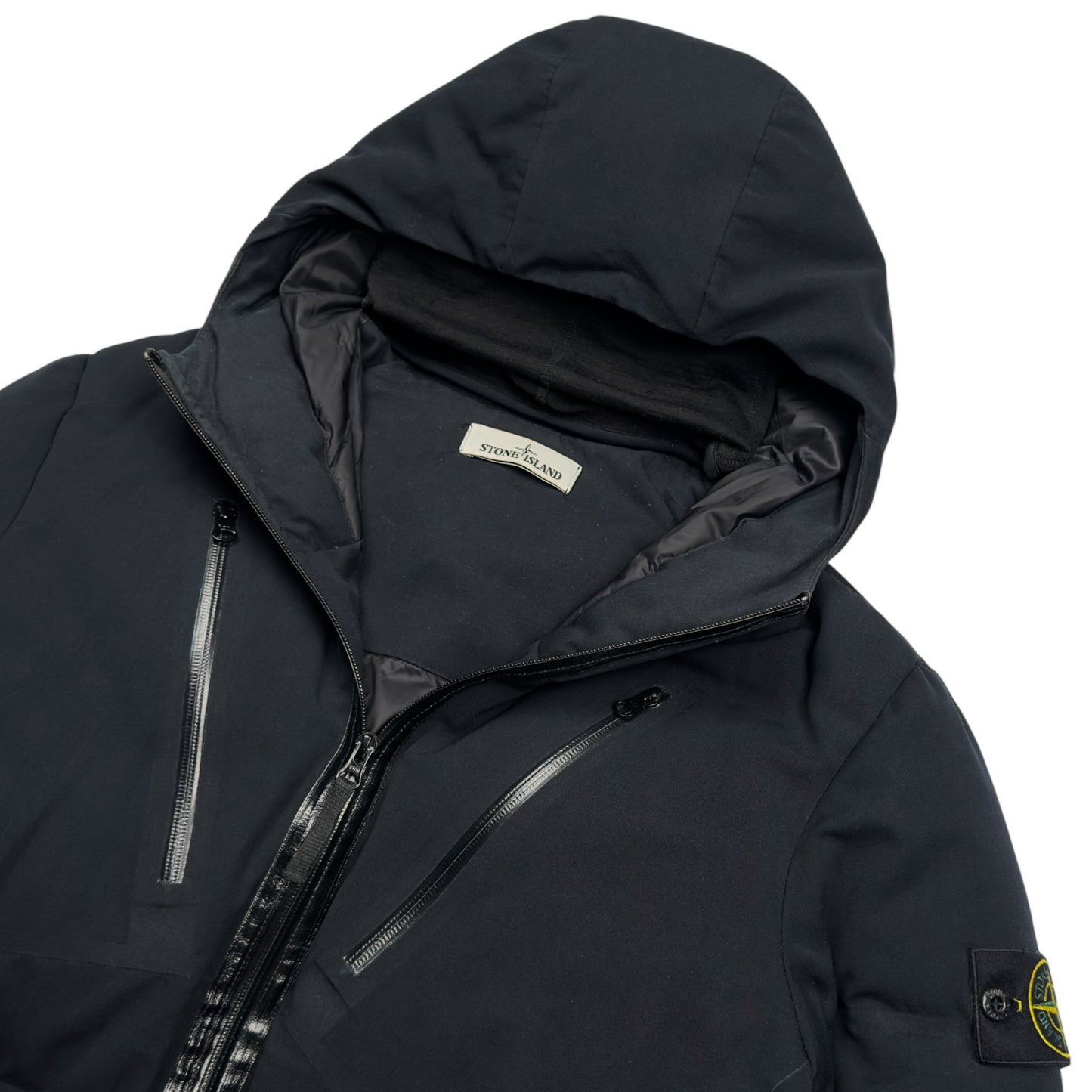 A/W 15 Stone Island Water Repellent Wool Down Puffer Balaclava Glove Jacket