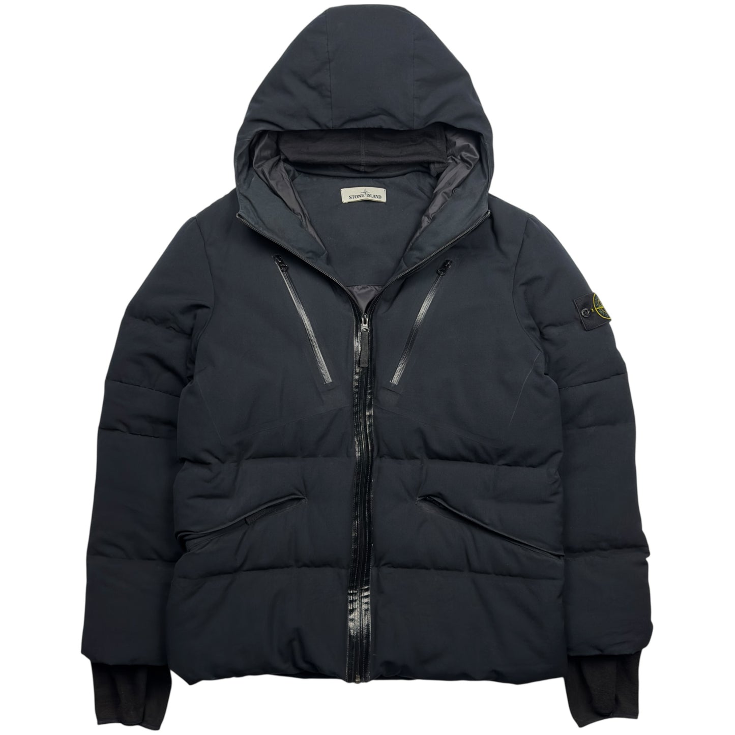 A/W 15 Stone Island Water Repellent Wool Down Puffer Balaclava Glove Jacket