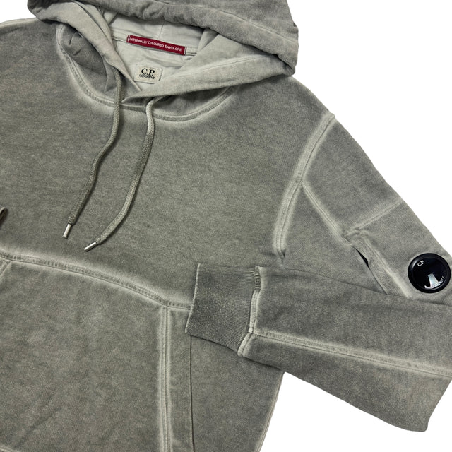 C.P. Company Internally Coloured Envelope Hoodie - Grey