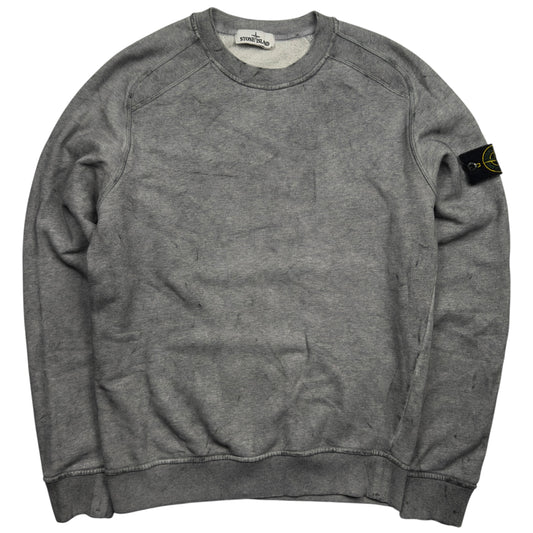 A/W 20 Stone Island Dust Colour Treatment Sweater - Grey