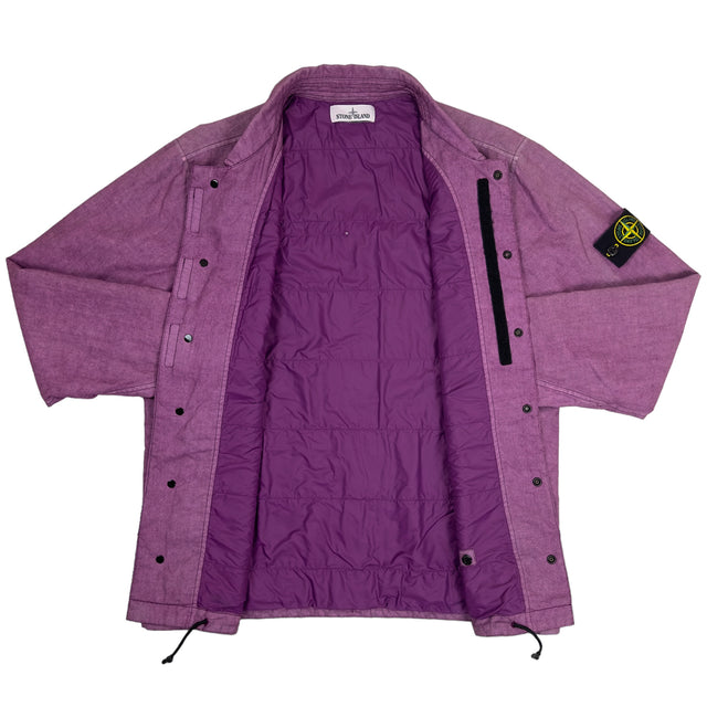 A/W 18 Stone Island Lino Resinato Quilted-TC Overshirt