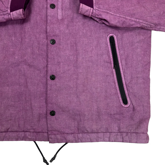 A/W 18 Stone Island Lino Resinato Quilted-TC Overshirt