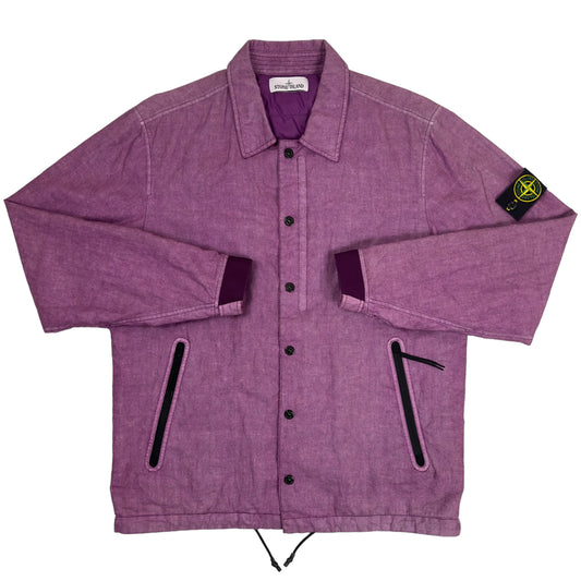 A/W 18 Stone Island Lino Resinato Quilted-TC Overshirt