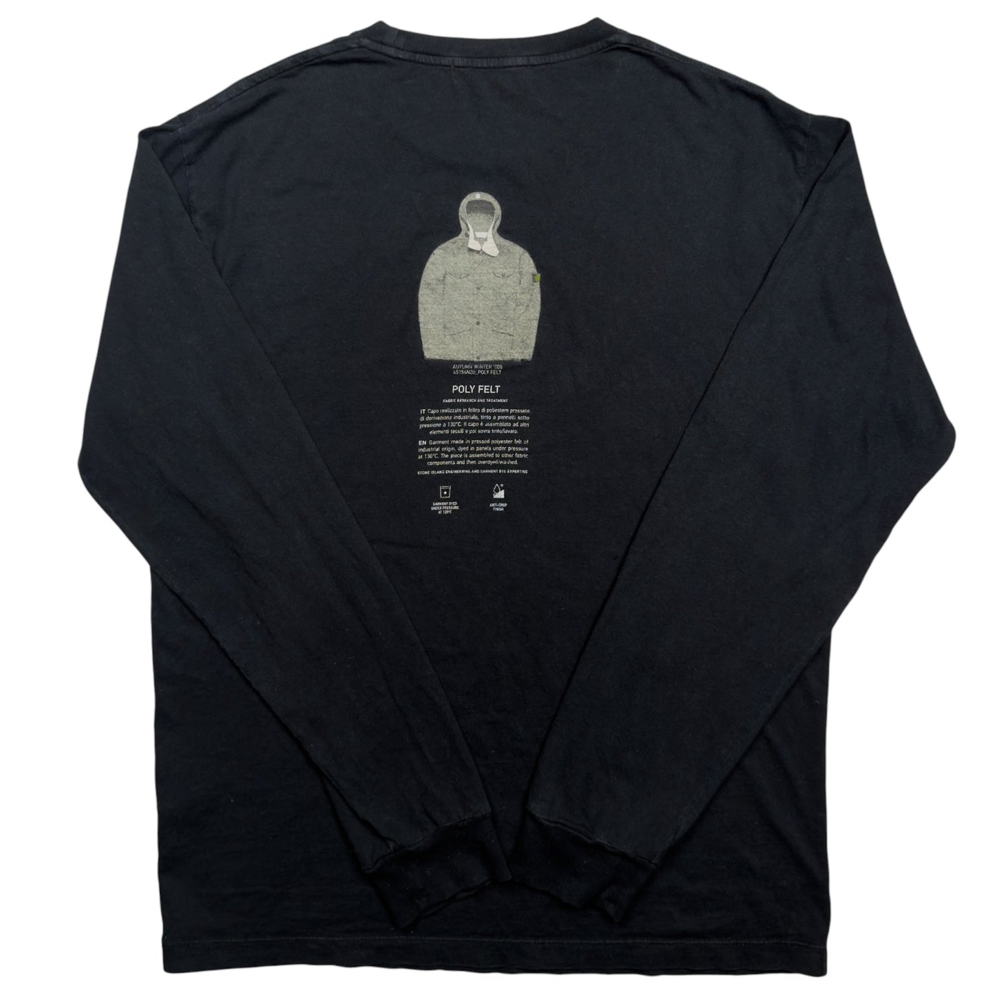 A/W 18 Stone Island Archivio Poly Felt Long Sleeve T-Shirt