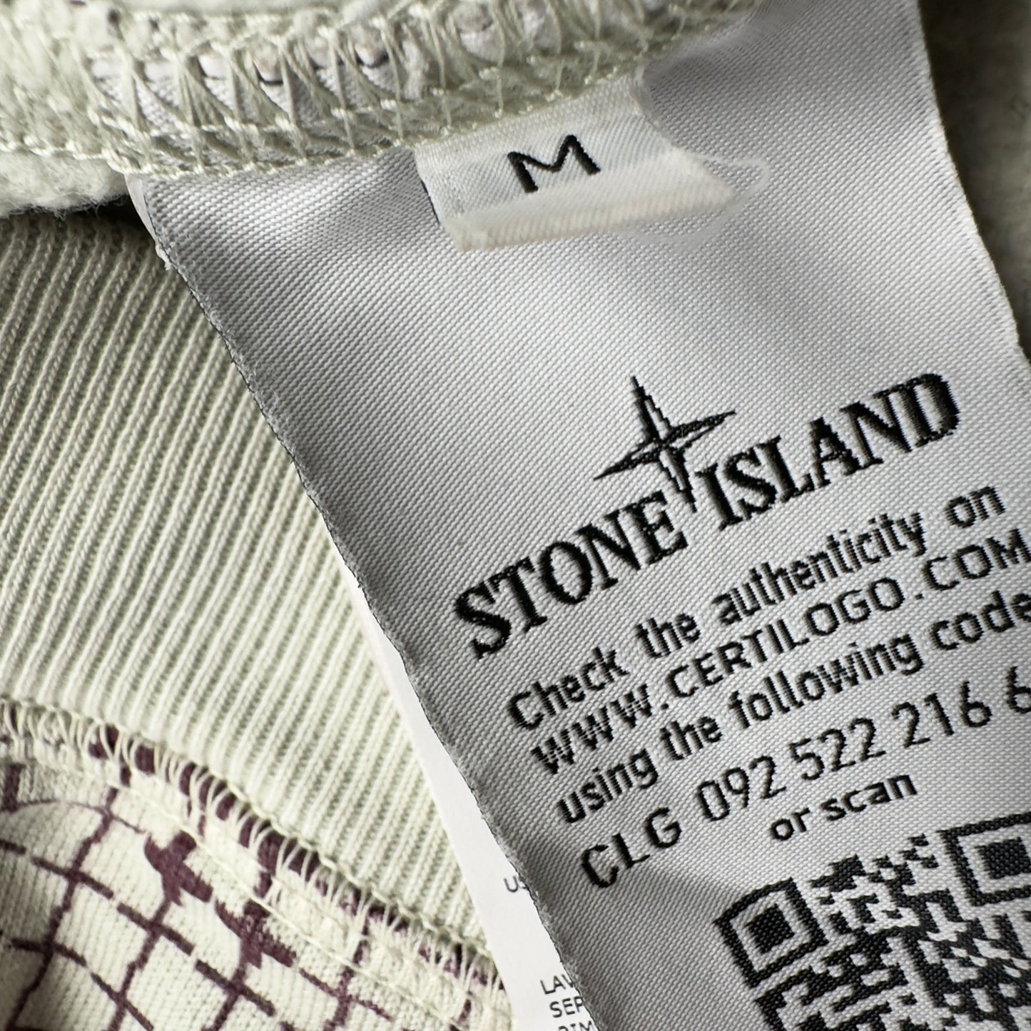 A/W 17 Stone Island Grid Check Camo Crewneck Sweater