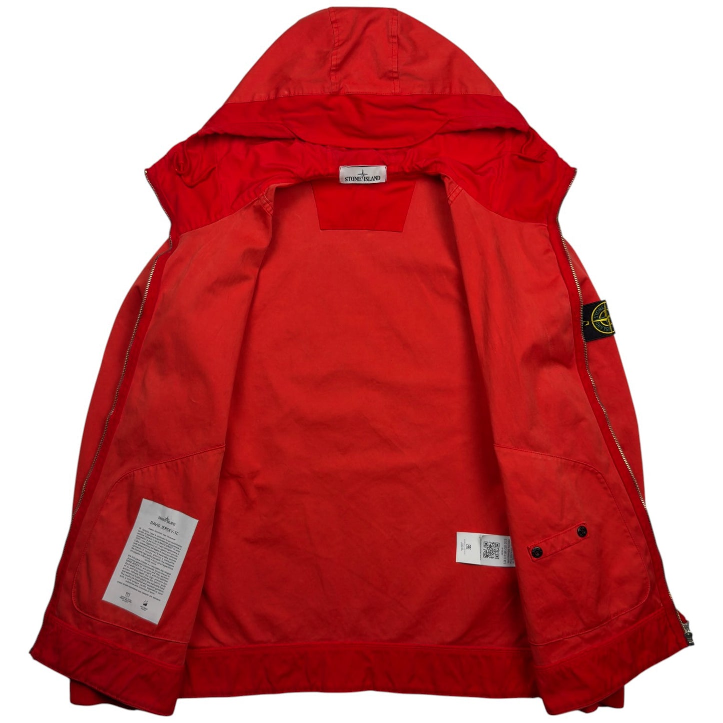 S/S 16 Stone Island David Jersey TC Jacket - Red