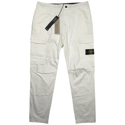 S/S 25 Stone Island Organic Cotton Twill Cargo Trousers